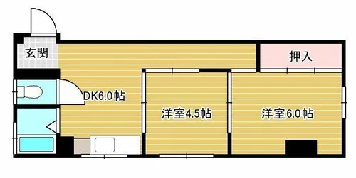 パレス上原【303号室】の間取り