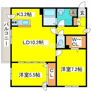 マーサ羊ヶ丘【1階】の間取り