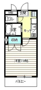 本城ハイツ【1階】の間取り