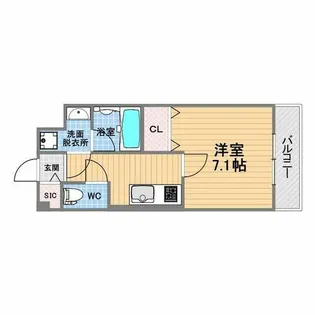 ランド・アート甲子園【6階】の間取り