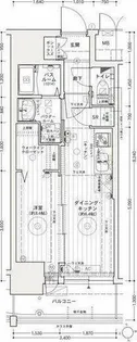 エステムコート名古屋上前津【5階】の間取り