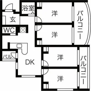 コンセール妙音通【1階】の間取り
