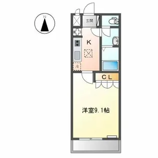 L’acorn【1階】の間取り