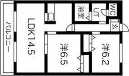 ダイアヒルズ住吉II【2階】の間取り
