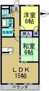 キャッスルグランデ【303号室】の間取り