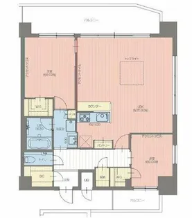 プレジオ梅田【15階】の間取り