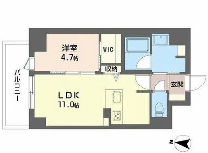 セントリヴィエ大阪梅田【3階】の間取り