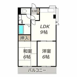 ウイステリア長居西【0203号室】の間取り