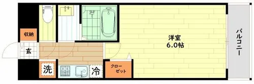 プレサンス梅田東グラッド【11階】の間取り