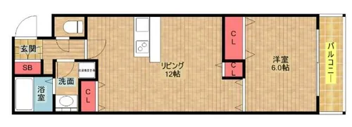 グリーンヒルズ【602号室】の間取り