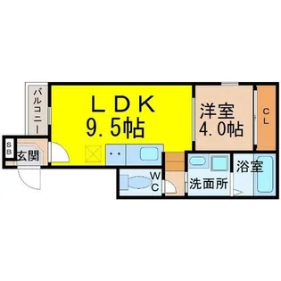 ハーモニー高畑ザレジデンス【3階】の間取り