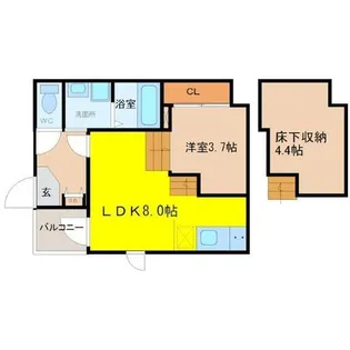Comfortia華【1階】の間取り