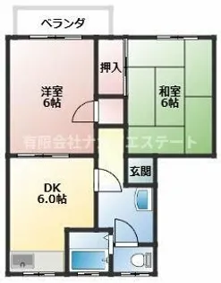 ビスタ藤田【203号室】の間取り