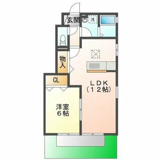 シーショア五色山A棟【1階】の間取り