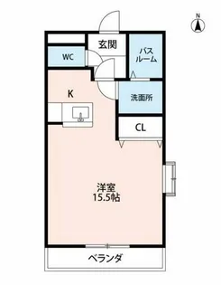 ベラカーサ2【301号室】の間取り