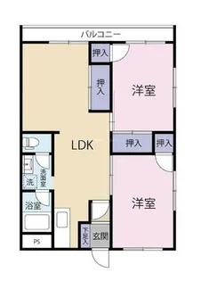 Regalo小倉南壱番館【201号室】の間取り