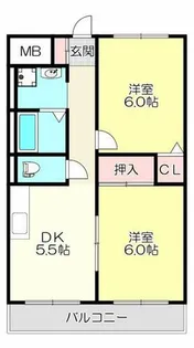 カパルア【5階】の間取り