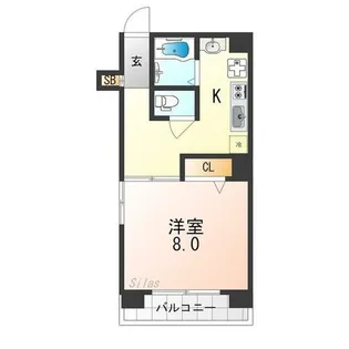 プロスペクト河原町五条【10階】の間取り