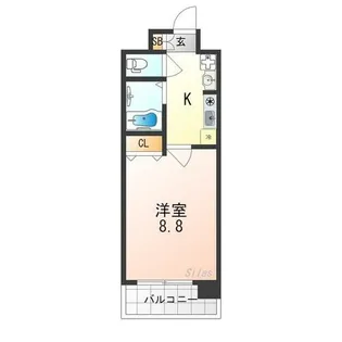 KDXレジデンス西大路【5階】の間取り