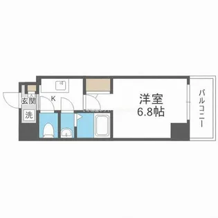 ウインズコート新大阪Ⅱ【8階】の間取り