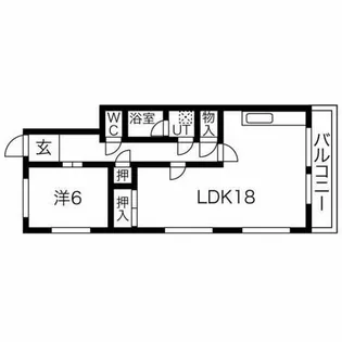 ハイツガルム【3-F号室】の間取り