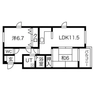 ビューハーモニー【4階】の間取り