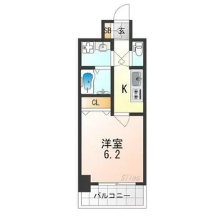 1Kの間取り画像