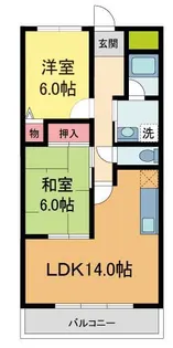 ファミール安倉【3階】の間取り