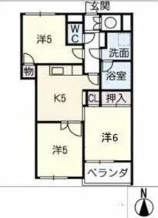 ライオンズマンション清住【3階】の間取り