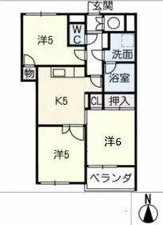ライオンズマンション清住【3階】の間取り