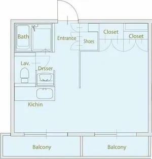 CASA NOAH高峯町【2階】の間取り