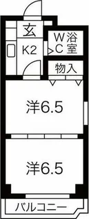 桜マンション【6階】の間取り