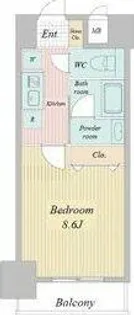 レジディア高岳【5階】の間取り