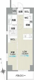 フォルティス今池【6階】の間取り