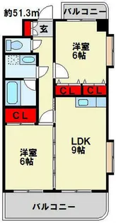 アイレックス【5階】の間取り