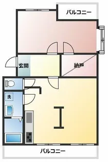 グランドール犬山【4階】の間取り