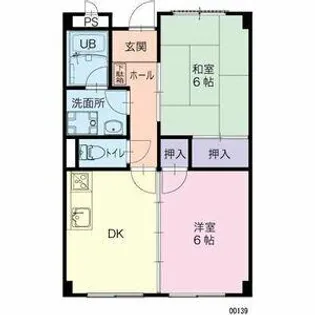 愛知県北名古屋市弥勒寺西3丁目【マンション】の間取り