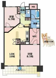 マスターズレジデンス道頓堀Ⅲ【10階】の間取り