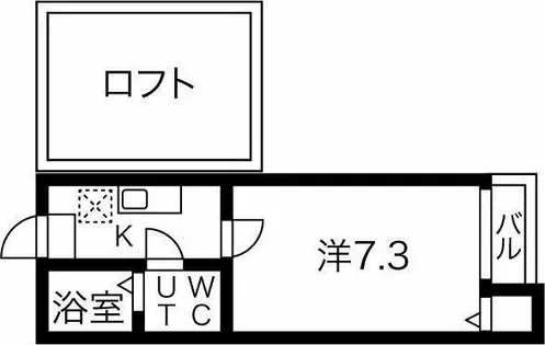 Loft7本陣【2階】の間取り