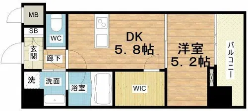 ヴィーナス今里【3階】の間取り