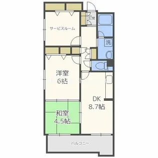 グラマシー立売堀【2階】の間取り