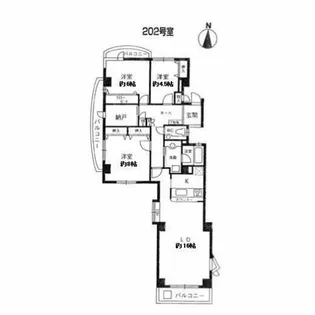 コンチェルト御影【2階】の間取り