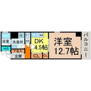 B’s117(ビーズ117)【5階】の間取り