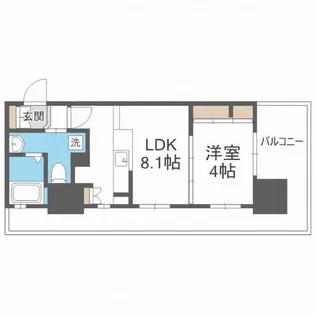 F・PARC GRANDMARK天神【3階】の間取り