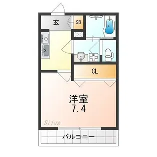 ロカンダ泉佐野【1階】の間取り