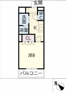 Purple Rose【103号室】の間取り