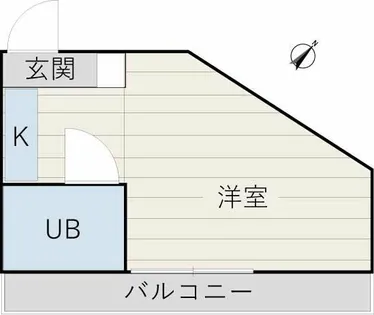 ドムール新北野【3階】の間取り