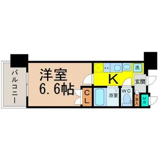 パルティール御器所【8階】の間取り