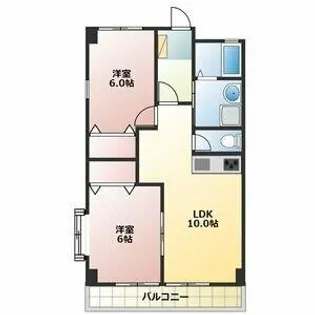 サンライズふたがわ【2階】の間取り