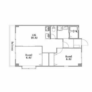 サンライズふたがわ【3階】の間取り